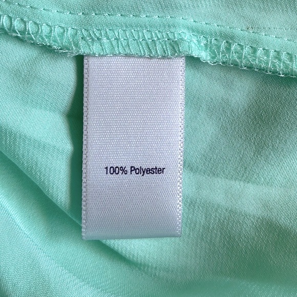 Dope NWOT Jennifer Lopez Peep Shoulder Mint Long Sleeved Top - Picture 8 of 11